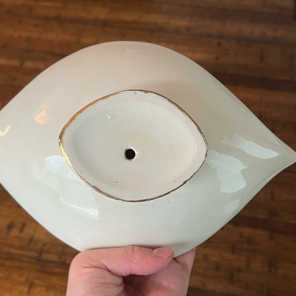 Floral Porcelain Footed Dish - Picture 5 of 6